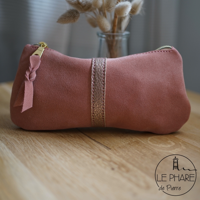 Trousse en cuir