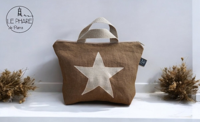 Trousse de toilette en lin 