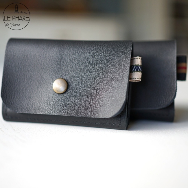 Porte-cartes en cuir  
