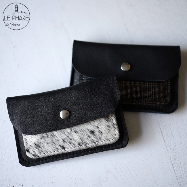 Porte-cartes en cuir 