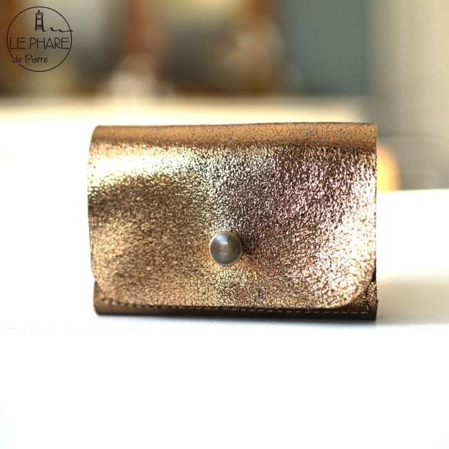 Porte-cartes en cuir  