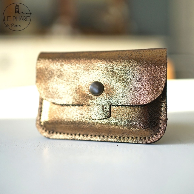 Porte-cartes en cuir  