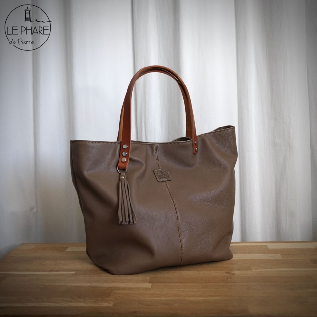 Cabas en cuir
